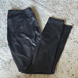 Black Faux Leather Leggings